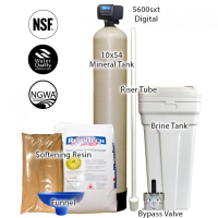 Fleck 5600SXT Digital Control Water Softening System - 10" X 54" Tank - 48,000 Grain