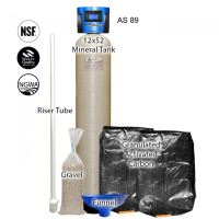 Granular Activated Carbon Filter System with 12" X 52" Tank & Aqua Science 89 Digital Control Valve