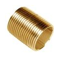 No Lead Brass Nipple - 1" Close