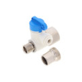 1/2" NPS x 3/8" COMP x 1/4" OD Speedfit Angle Stop Adapter Valve CLOSEOUT