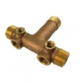 No Lead Brass Tee for Pressure Tank Installations - 1" x 3 1/2" MPT Connection